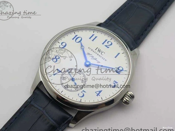 MIROTIME 0701 Portuguese Fa Jones IW544203 SS GSF 1:1 Best Edition White Dial On Leather Strap Trendsetting 7235